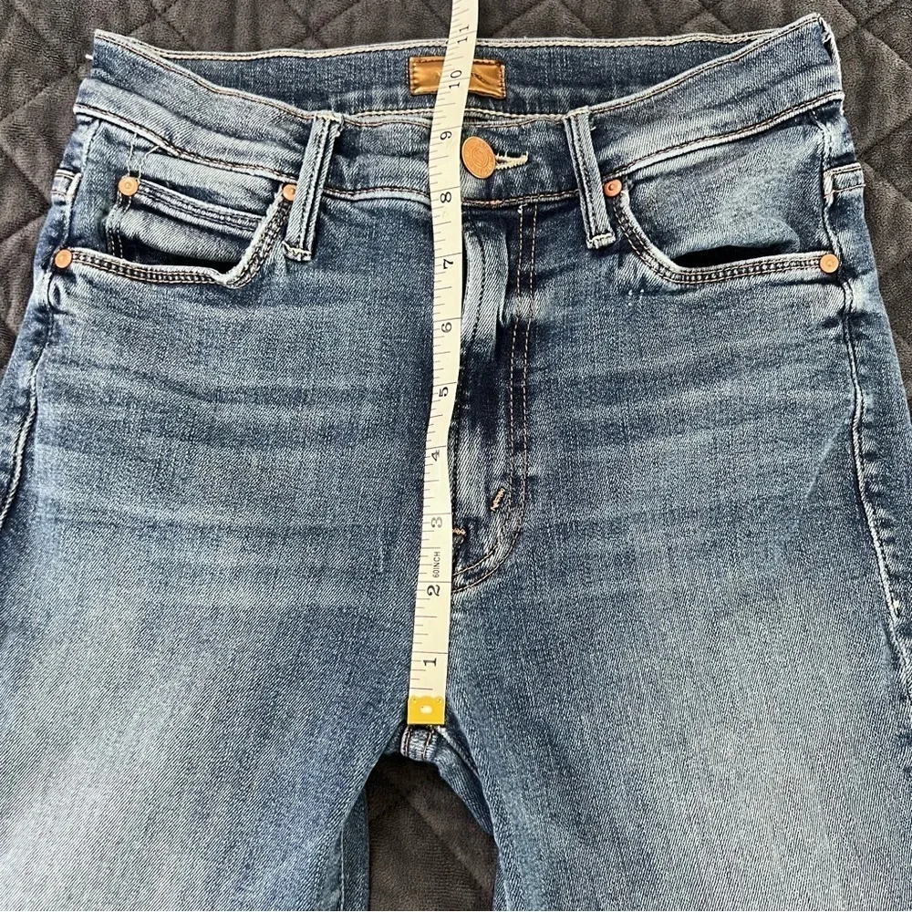 Mother Jeans Women 24 Stunner Zip Ankle Step Fray Skinny Walking On Coals A - Picture 7 of 11